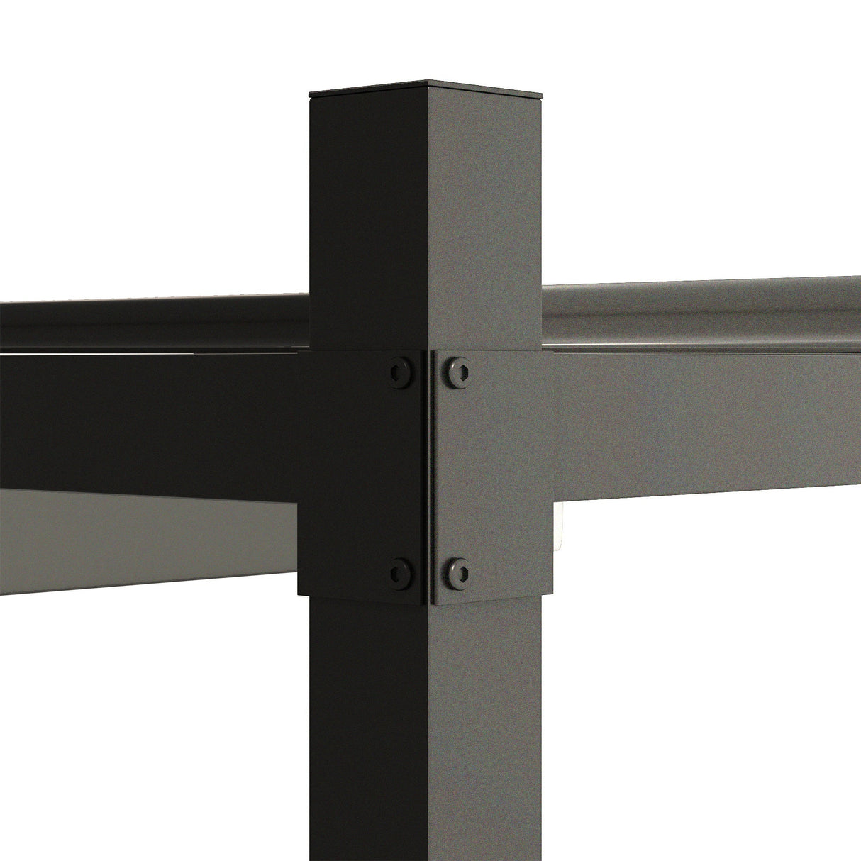 Metal Pergola with Retractable Roof, Magnetic Fixture, Sun Shade Canopy, Grey