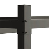 Metal Pergola with Retractable Roof, Magnetic Fixture, Sun Shade Canopy, Grey