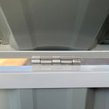 Garden 2-Bin Storage Shed, Double Rubbish Hide Dustbin, Steel