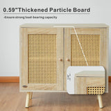 Wooden Storage Cupboard with Double Doors - Freestanding Storage Cabinet