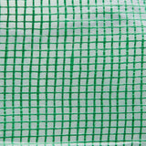 Polytunnel Greenhouse Walk-in Grow House Tent, Roll-up Sidewalls, Zipped Door, 12 Windows, 6x3x2m, Green