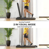SPORTNOW Walking Pad 2.5HP Folding Treadmill, Orange