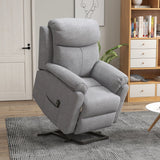 Power Lift Recliner Chair, Electric Lift with Remote Control, Linen Fabric, Grey