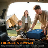 90L Folding Festival Trolley – Adjustable Handle, Portable Camping & Outdoor Cart