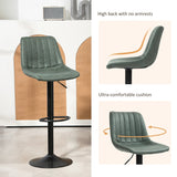 Retro Tub Bar Stools, Set of Two - Green