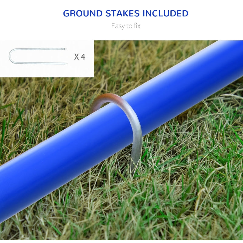 Dog Agility Equipment, Four-Piece Portable - Blue