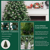 Snow-Flocked Artificial Christmas Tree with Pine Cones - Realistic Green Xmas Tree for Indoor Home Decoration