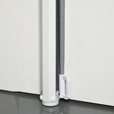 Retractable Stair Gate for Dogs, Mesh Safety Extends 115cm - Grey