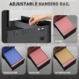 Vinsetto Three-Drawer Filing Cabinet - Steel, Black