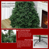 Realistic Full Green Artificial Christmas Tree - Premium PVC Xmas Tree for Indoor Home & Festive Decoration, 6ft/7ft