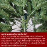 Realistic Full Green Artificial Christmas Tree - Premium PVC Xmas Tree for Indoor Home & Festive Decoration, 6ft/7ft