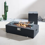ARVE 5 Seater Outdoor Sofa Set with ZENITH Fire Pit Table - 5 Pieces