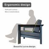 ARVE 7-Seater Modern Aluminium Outdoor Sofa Set - 5 Pieces