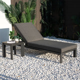 ARVE Aluminum Sun Lounger Set (Chaise + Side Table)