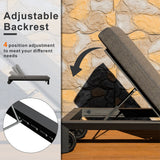 ARVE Aluminum Sun Lounger Set (Chaise + Side Table)