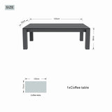 ARVE Outdoor Coffee Table – Aluminium Frame · Ceramic Glass Top