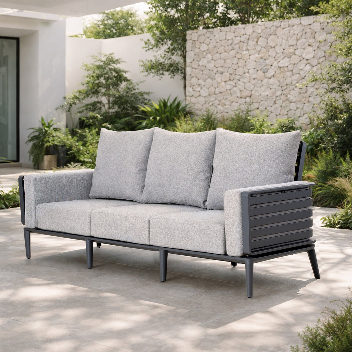AUREL Aluminium 3-Seater Outdoor Sofa