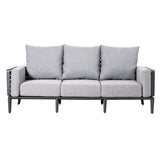 AUREL Aluminium 3-Seater Outdoor Sofa