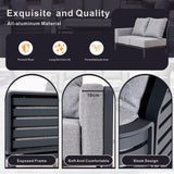 AUREL Aluminium Modular Armrest Sofa (Left & Right)