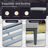 AUREL Aluminium Modular Bench Ottoman