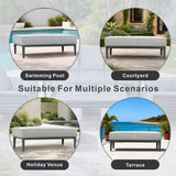 AUREL Aluminium Modular Bench Ottoman