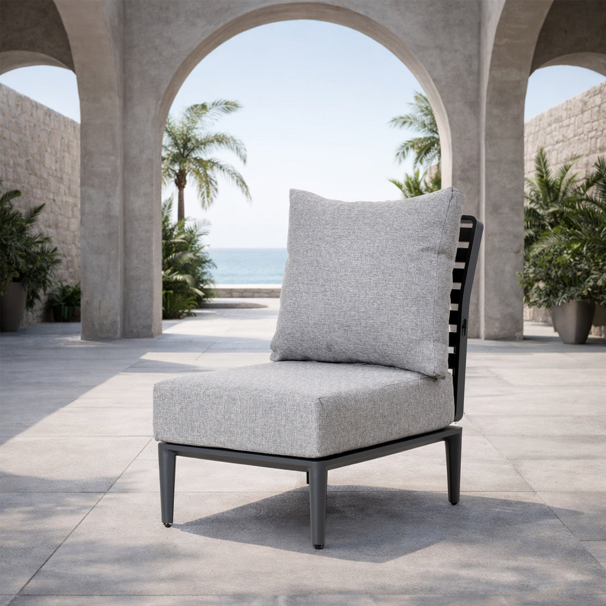 AUREL Aluminium Modular Middle Sofa