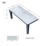 AUREL 9-Seater Aluminium Modular L-Shaped Outdoor Corner Sofa Set - 9 Pieces