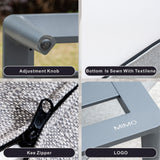 AUREL Aluminium Square Ottoman
