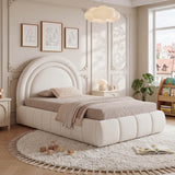 3ft Single Velvet Ottoman Bed - Upholstered Storage Bed with Headboard, Beige