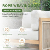 CAVEN Solid Wood Outdoor Corner Sofa