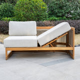 CAVEN Modular 5-Seater Solid Wood Garden Sofa Set - 6-Piece Outdoor Lounge Set