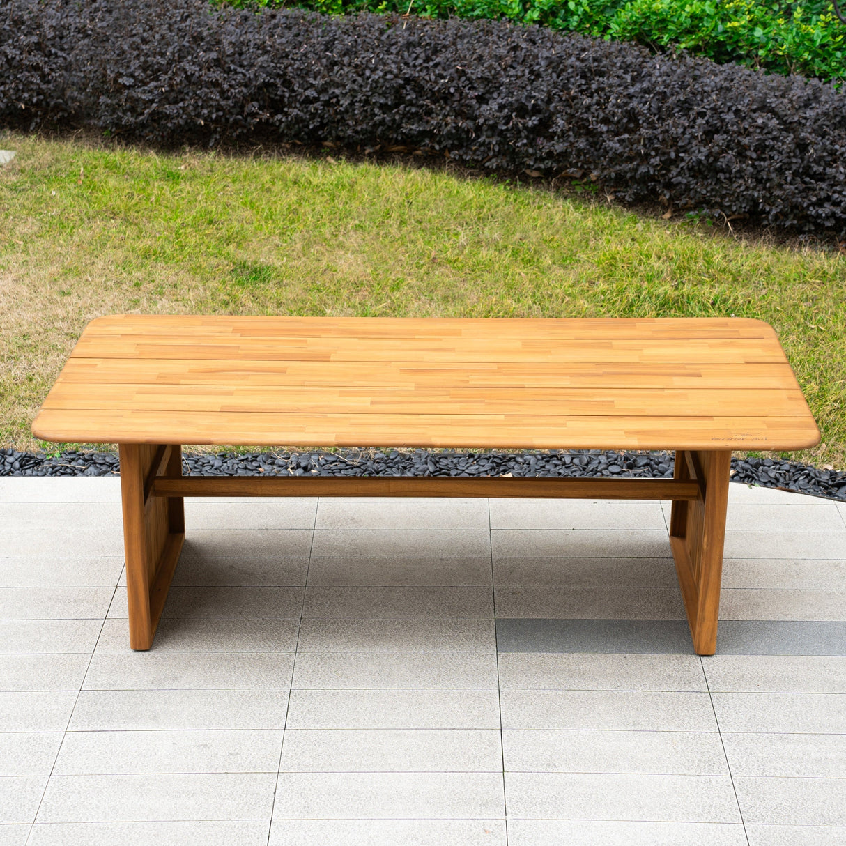 CAVEN Solid Wood Outdoor Dining Table - 2.2m