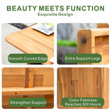 CAVEN Solid Wood Outdoor Dining Table - 2.2m