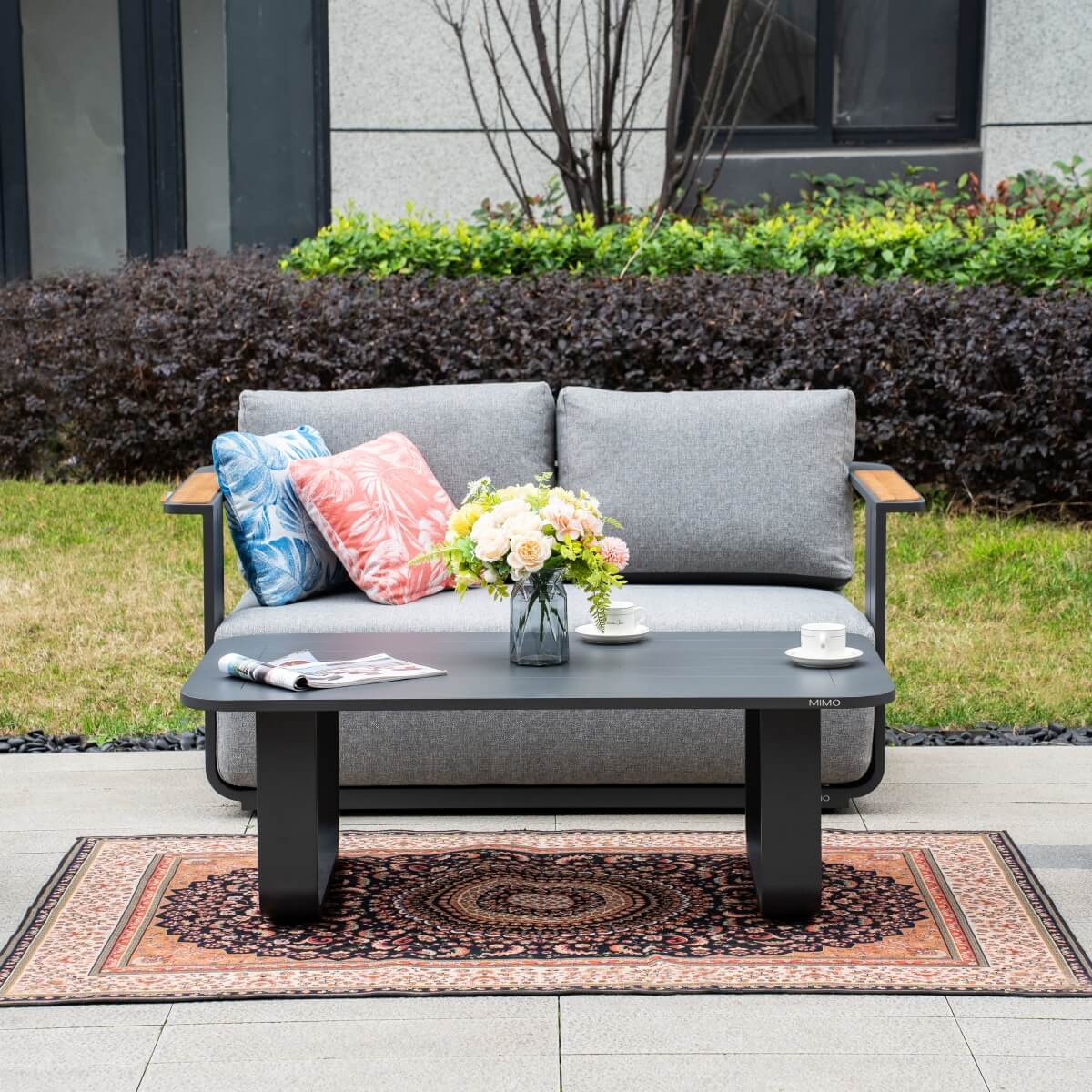 VAREL 4-Piece Sofa Set with TALARA Coffee Table (2 Armchairs + 2-Seater)