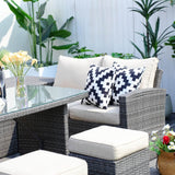 8-Seater  Outdoor Rattan Conversation Set with Storage Box - PAS-1403B