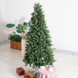 Realistic Full Green PE & PVC Artificial Christmas Tree - Lush Mixed-Foliage Xmas Tree for Festive Home Decoration, 6.5ft/7.5ft/8.5ft