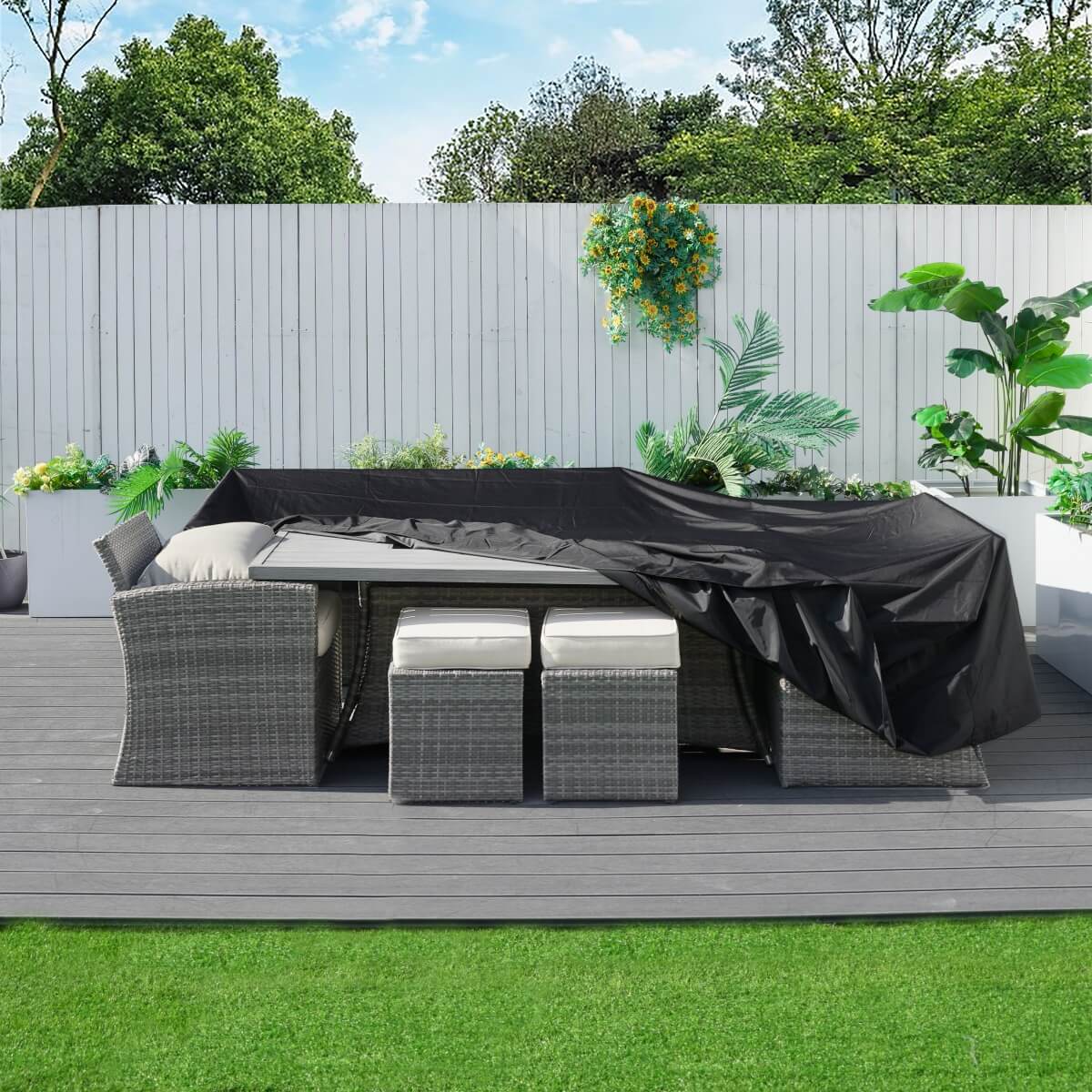 Waterproof Garden Furniture Cover - Heavy Duty Outdoor Patio Cover, All Season Protection