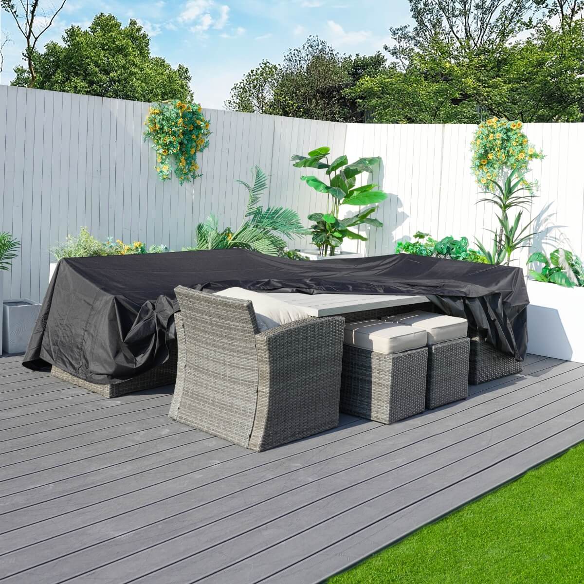 Waterproof Garden Furniture Cover - Heavy Duty Outdoor Patio Cover, All Season Protection