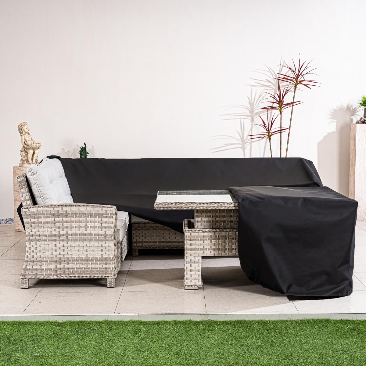 Waterproof Outdoor Furniture Cover Set RC-2021 – L-Shaped Sofa & Table, Heavy Duty, All-Season Protection