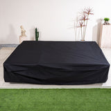 Black Rectangular Outdoor Furniture Cover – Waterproof Protective Cover for Garden Furniture Set