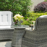 Ravenna 3-Piece Grey Rattan Bistro Set ¨C PAD-1708