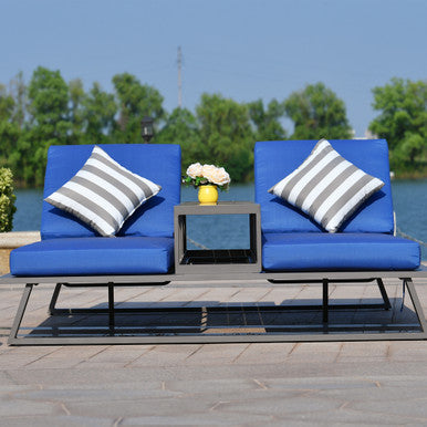 Outdoor Cushion Cover PC-6 - Weather-Resistant, Striped Design (2-Pack)