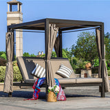 Outdoor Cushion Cover PC-6 - Weather-Resistant, Striped Design (2-Pack)