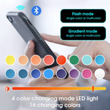 High Gloss Black Coffee Table – LED Centre Table with Glass Top for Living Room