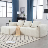 Oversized Cloud Sofa - Modular L Shape Sectional Sofa in Chenille Boucle