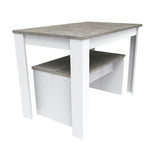 3-Piece Rectangular Dining Set with Two Benches for Kitchen - PAD-2461D