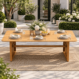 CAVEN Solid Wood Outdoor Dining Table - 2.2m