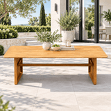 CAVEN Solid Wood Outdoor Dining Table - 2.2m