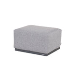 VAREL Aluminium Outdoor Ottoman with Removable Cushion