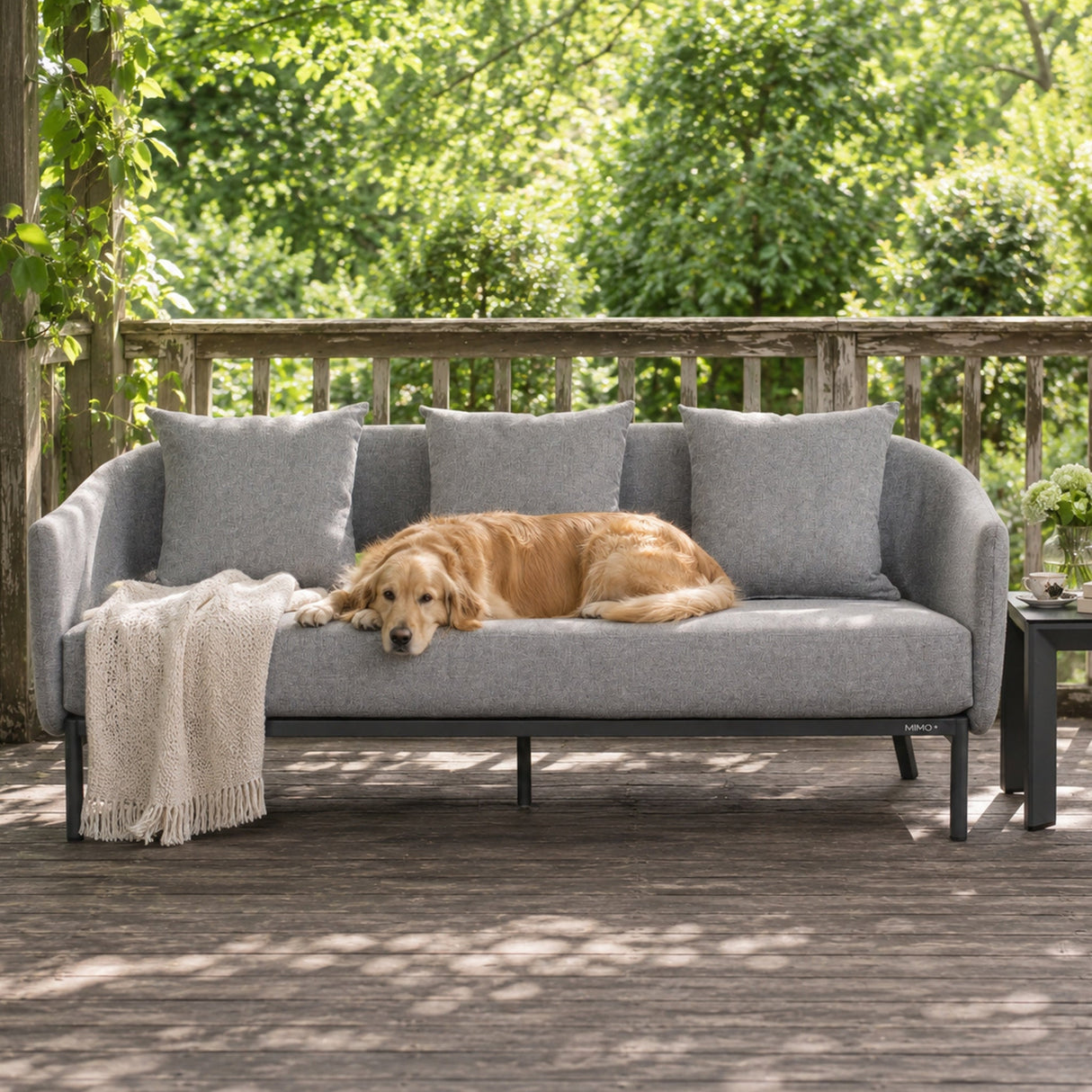 VELORA Aluminium Outdoor 3-Seater Sofa